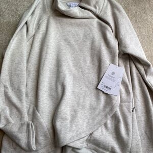 Athleta cozy karma pullover oatmeal heather